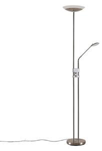 Stojacie Lampa Lindby, Jonne, stmievateľné, Metalická, Obývacia izba, Kov, Moderný