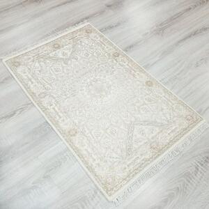 Malý krémový koberec k posteli Begum 1244 creme 0,60 x 0,95 m