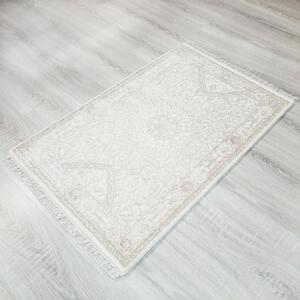 Malý krémový koberec k posteli Begum 1244 creme 0,60 x 0,95 m