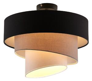 Stropné Lampa Lindby, Coria, stmievateľné, Béžová, Obývacia izba, Tkanina / Textil, Moderný