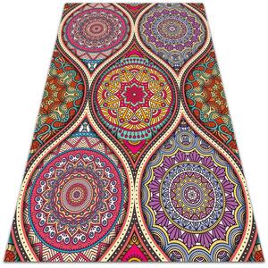Módne univerzálny vinylový koberec Módne univerzálny vinylový koberec farebné mandala
