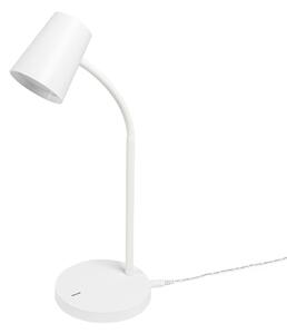 Stolové Lampa Lindby, Ailina, stmievateľné, Biela, Pracovňa, Plast, Moderný