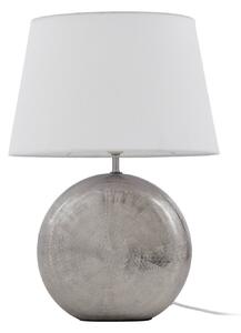 Stolové Lampa Lindby, Florentino, Biela, Obývacia izba, Tkanina / Textil