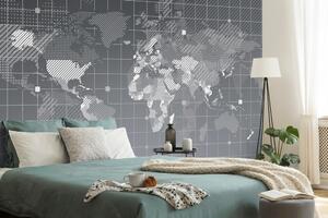 Tapeta šrafovaná mapa sveta
