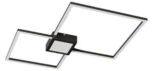 Stropné Lampa Lindby, Duetto, stmievateľné, Čierna, Obývacia izba, Kov, Moderný