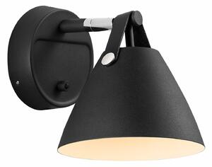 Nástenné Svietidlo DFTP by Nordlux, Strap, Čierna, Obývacia izba, Kov, Moderný