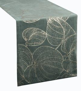 Dekorstudio Elegantný zamatový behúň na stôl BLINK 16 tmavomentolový Rozmer behúňa (šírka x dĺžka): 35x140cm
