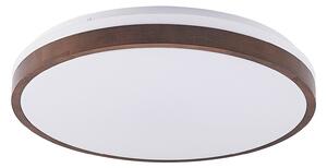 Stropné Lampa Lindby, Hudsona, stmievateľné, Drevo, Obývacia izba, Drevo, Moderný