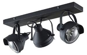 Stropné Lampa Lindby, Henega, stmievateľné, Čierna, Obývacia izba, Kov, Industriálny