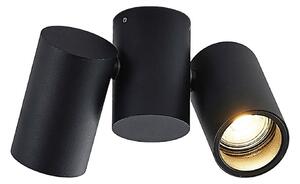 Stropné Lampa Arcchio, Gesina, stmievateľné, Čierna, Obývacia izba, Kov, Moderný