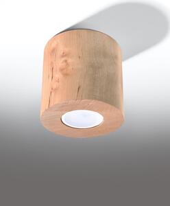 Stropné svietidlo Orbis, 1x drevené tienidlo