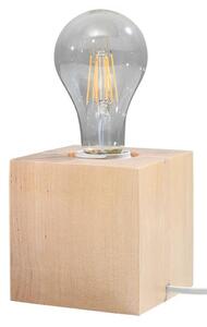 Stolná lampa Ariz, drevené telo svietidla