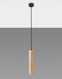 Závesné svietidlo Lino, 1x drevené tienidlo
