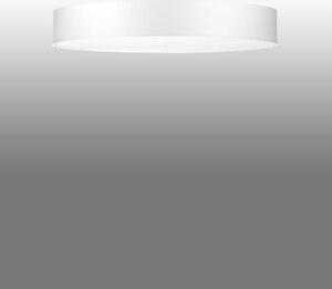 Stropné svietidlo Skala, 1x biele textilné tienidlo, (biele sklo), (fi 90 cm)