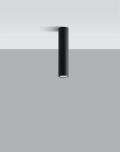 Stropné svietidlo Lagos, 1x čierne kovové tienidlo, (30 cm)