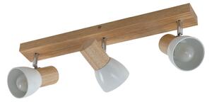 Stropné Lampa Lindby, Thorin, stmievateľné, Drevo, Obývacia izba, Drevo, Škandinávsky