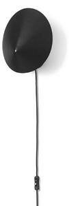 Nástenné Svietidlo ferm LIVING, Arum Sconce, Čierna, Obývacia izba, Ušľachtilá oceľ, Dizajnový