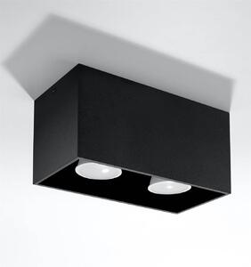 Stropné svietidlo Quad maxi, 1x čierne kovové tienidlo