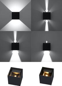 Sollux Lighting Nástenná lampa - Luca - čierna LED IP54