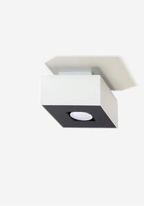 Stropné svietidlo Mono 1, 1x biele/čierne kovové tienidlo