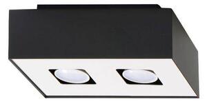 Stropné svietidlo Mono 2, 1x čierne/biele kovové tienidlo