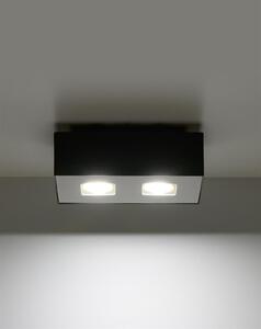 Stropné svietidlo Mono 2, 1x čierne/biele kovové tienidlo