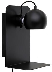 Nástenné Svietidlo FRANDSEN, Ball USB, stmievateľné, Čierna, Obývacia izba, Kov, Dizajnový