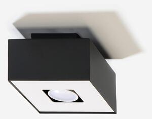 Stropné svietidlo Mono 1, 1x čierne/biele kovové tienidlo