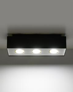 Stropné svietidlo Mono 3, 1x čierne/biele kovové tienidlo