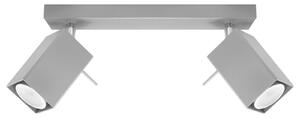 Bodové svietidlo Merida, 2x sivé kovové tienidlo, (možnosť polohovania)