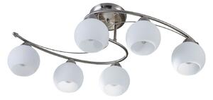 Stropné Lampa Lindby, Svean, stmievateľné, Metalická, Obývacia izba, Sklo, Moderný