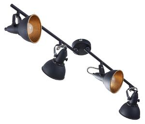 Stropné Lampa Lindby, Julin, stmievateľné, Čierna, Obývacia izba, Kov, Moderný