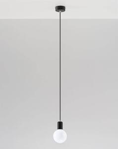Sollux Lighting Závesná lampa - Edison - čierna