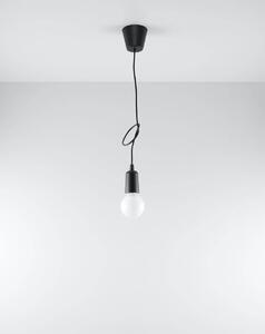 Sollux Lighting Závesná lampa - Diego 1 - čierna