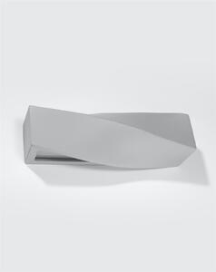Nástenné svietidlo Sigma, 1x sivé keramické tienidlo