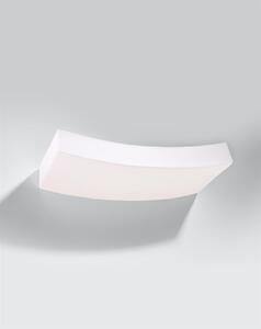 Nástenné svietidlo Hattor, 1x biele keramické tienidlo