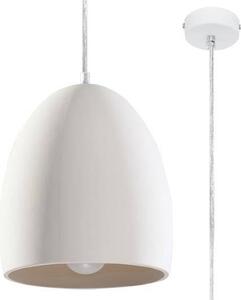 Sollux Lighting Závesná keramická lampa - Flawiusz - biela