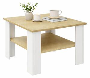 KONFERENČNÝ STOLÍK, biela, dub medový, kompozitné drevo, 55/55/44 cm Livetastic - Stolíky do obývačky, Online Only
