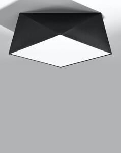 Stropné svietidlo Hexa, 1x čierne plastové tienidlo, (biely plast), (35 cm)