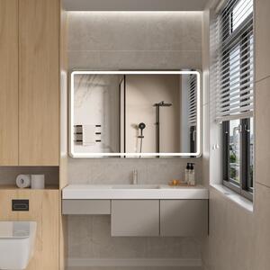 Erga Isabella, LED zrkadlo 120x80cm, 3105 lm, 6500K, predné/zadné osvetlenie, ERG-V01-129-1280-00