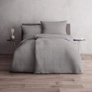 GRUND TANN – krepové obliečky sivé Rozmer: 135x200+80x80 cm