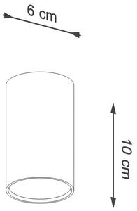 Stropné svietidlo Lagos, 1x biele kovové tienidlo, (10 cm)