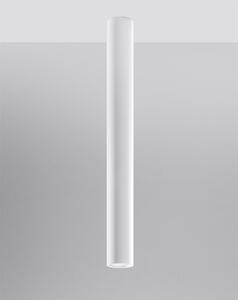 Stropné svietidlo Lagos, 1x biele kovové tienidlo, (60 cm)