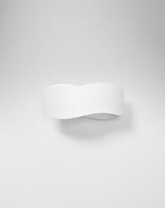 Nástenné svietidlo Tila, 1x biele kovové tienidlo, (30 cm)