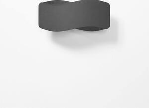 Nástenné svietidlo Tila, 1x čierne kovové tienidlo, (30 cm)