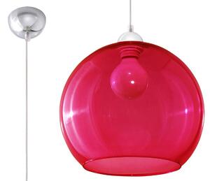 Sollux Lighting Závesná lampa - Ball - červená