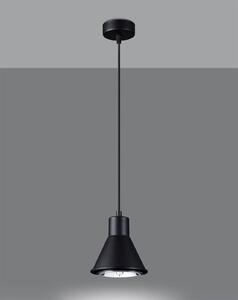 Závesné svietidlo Taleja 1, 1x čierne kovové tienidlo, LED