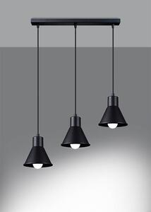 Sollux Lighting Závesná lampa - Taleja 3 - čierna [E27]