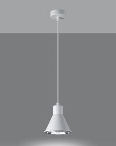 Závesné svietidlo Taleja 1, 1x biele kovové tienidlo, LED
