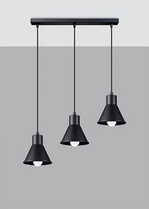Sollux Lighting Závesná lampa - Taleja 3 - čierna [E27]